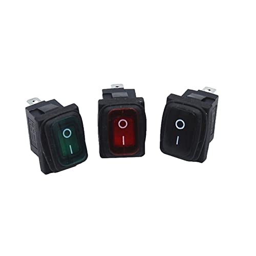 Interrupteur à bascule IP67 étanche 6A 250vac bouton poussoir 2pin 3pin éclairage