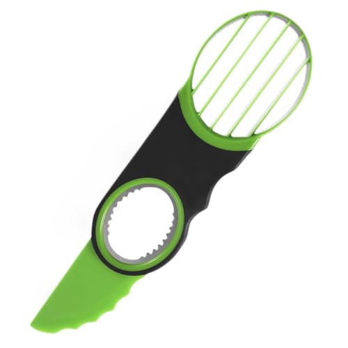 HYFZOD Coupe-Avocat 3 en 1 Coupe-Avocat avec Lame à dénoyauter et trancheuse, Trancheuse D'Avocat, pour Dénoyauter Noyau de Karité Beurre Fruit Peeling