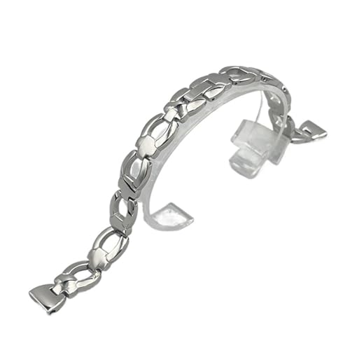 HPBPMTAVAH Stainless Steel Strap Replacement Small-sized Dial Women's Fashion Bracelet(Silver,12mm)