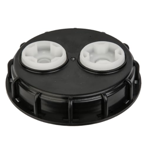 IBC Tank Fittings Selection - S60x6 & S100x6 Adapters - Male, Female, Threaded, Barbed, Valves, Spouts, MDPE Options (Top Lid with 2 Vents (155mm)) — image 1