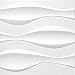 Art3d Textures PVC Wall Panels, Big Wave 3D Panelling, 19.7" x 19.7" (12 Pack)