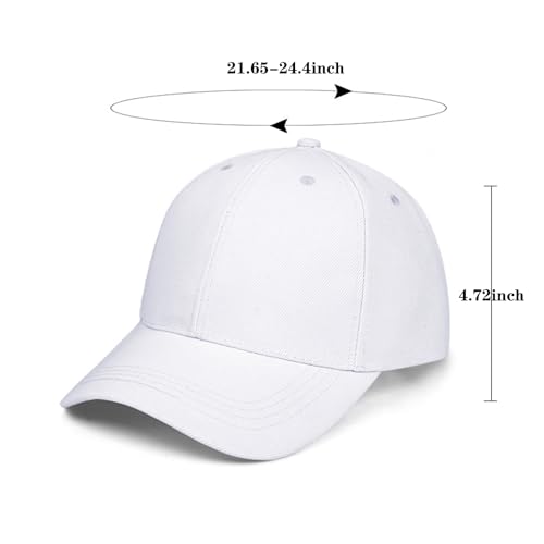 Image of 5 /6 Packs Vintage Washed Plain Baseball Cap Distressed Dad Golf Hat for Men Women
