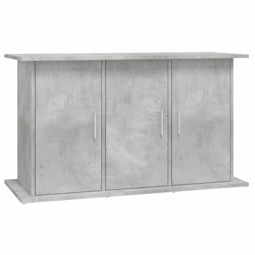 vidaXL Support d'aquarium Gris béton 101 x 41 x 58 cm Bois d'ingénierie