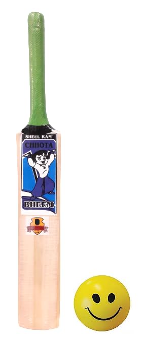 Top Team Combo Poplar Willow Wooden Cricket Bat with 1 Cartoon Printed Tennis Ball and 2 Sponge Ball for 6-7 Years Old Kids (Size of - 0). (May Vary) (B00S) (B0CMMBF6CW) Amazon Price History, Amazon Price Tracker