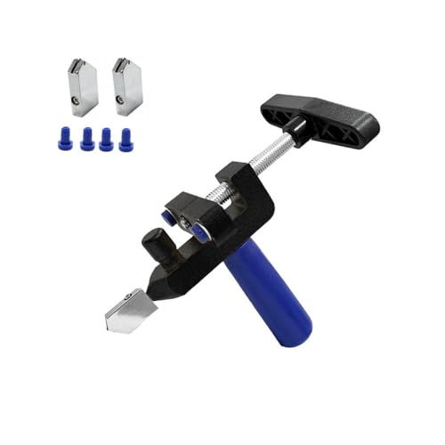 TopHomer All-in-One Glass and Tile Cutter Tool Kit, Metal Cutting Set for Home and Workshop, Includes 2-in-1 Cutter in Black