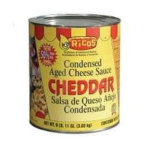 Ricos Condensed Cheddar Cheese Sauce 107 Ounce 6 Pack