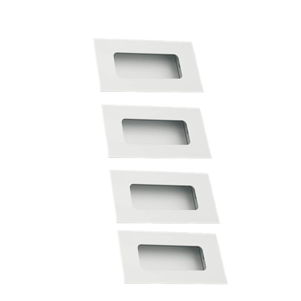 Poignées encastrées alu blanc argenté pour tatami