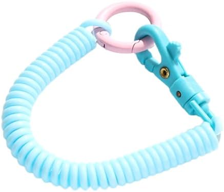 Llavero Pulsera Espiral Elástico – De TPU Y Metal, Multicolor, Ideal Para Llaves, Tarjetas Y Deportes Al Aire Libre