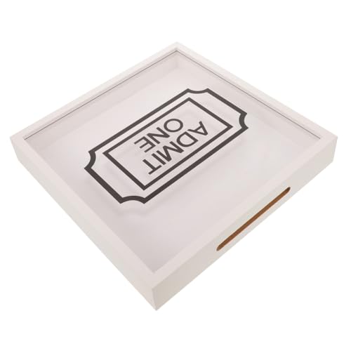 ERINGOGO Large Memory Storage Box Wooden Ticket Holder for Kitchen Desktop Menu Storage Holder