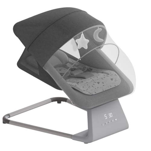 Baby Swing for Infants | Electric Baby Bouncer and Rocker with Large Screen, Remote Infant Swing for Baby Boy Girl with Bluetooth, Baby Swings for Infants to Toddler with 11 Lullabies, 5 Speeds