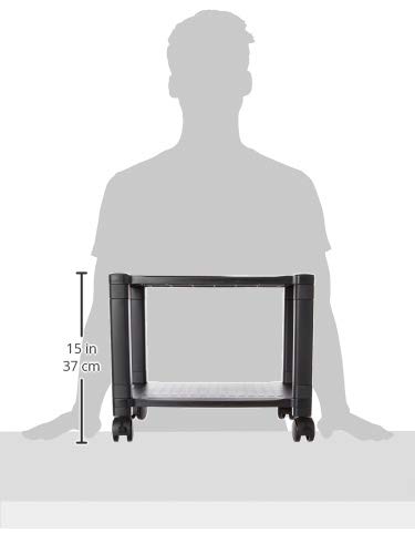 Home-Complete Printer Stand-2-Tier Under Desk Table For Fax, Scanner, Printer, Office Supplies-Compact And Mobile With Wheels For Portable Storage #TOP6