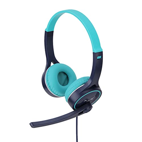 Hiborth Fone de ouvido de computador de fone de ouvido USB com microfone durável para transmissão ao