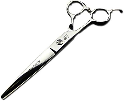 high-end Professional pet Care 7 inch pet Scissors 440C Steel Silver left hand scissors