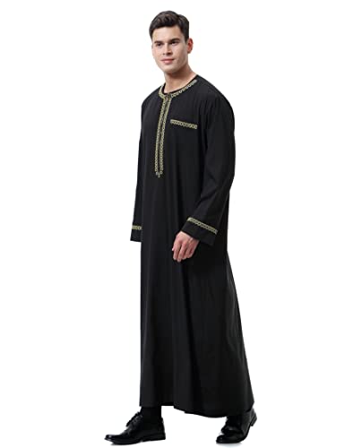 Mens Thobe Muslim Clothes Islamic Clothing Arabic Dress for Men Jalabiya4