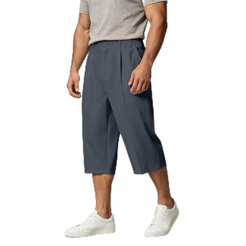 Pantalones capri de pierna recta para hombre que evitan el calor excesivo al caminar