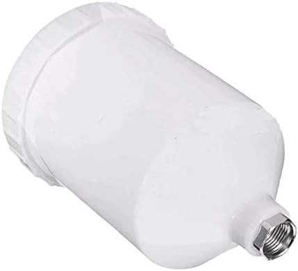 Spray Gun Cup, ABS Plastic Gravity Feed Paint Cup Replacement Pot w/ 20mm Thread Connector for Model Spray Guns, 600ml/20.3 oz