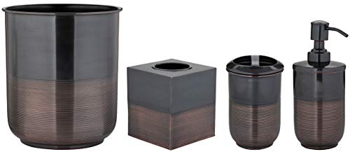 Buffalo Brand Trading Company, Heavyweight Brass, Oil Rubbed Bronze Finish, Bathroom Set of 4