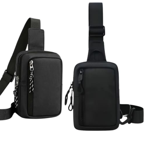 Mini Bag Bolsa Transversal Tiracolo Pochete De Ombro Ant Furto Unisex Impermeável Resistente Zípe e Alça Ajustável