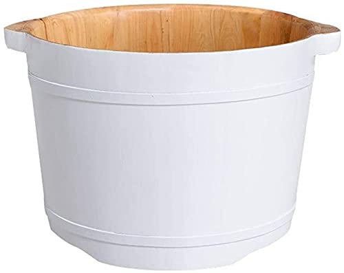 Seau de lavage des pieds en bois naturel et accessoires pour spa et pédicure maison
