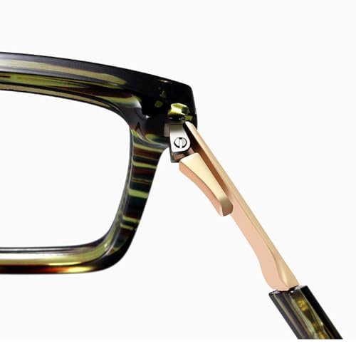 Lunettes de vue tendance avec montures à charnières et rivets