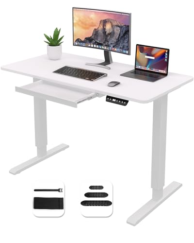 Amazon | HOMAYA 昇降デスク 電動 一枚板 2つモーター 幅120cm 奥行