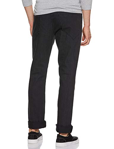 Image of Amazon Brand - Symbol Men's Relaxed Fit Jeans (ADBX-RN-586 Black1 28)