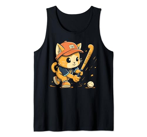 Giocatore di hockey su prato Cat on Field Hockey Canotta