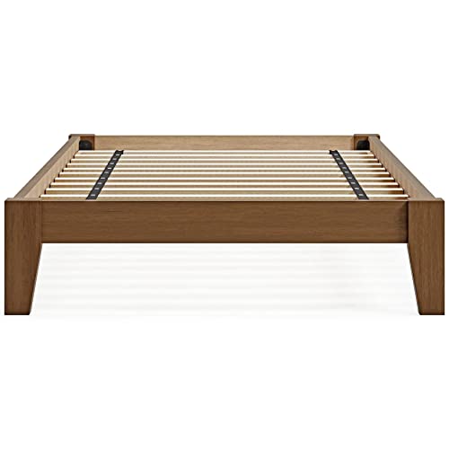 Signature Design By Ashley Tannally Modern Wood Youth Platform Bed Frame, Twin, Light Brown #TOP5