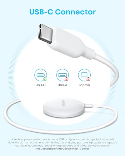 Anker Zolo MagSafe-Compatible Wireless Charger with Qi2 15W Fast Charging | Qi2-Certified Charging Pad, for iPhone 18 Pro / 17 / 16 / 15 / 14 / 13 Series, AirPods (1-Pack, Not for Pixel, No Adapter) - image 6