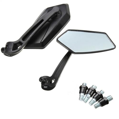 Rétroviseur moto élimine angle mort pour quad et scooter noir en duo