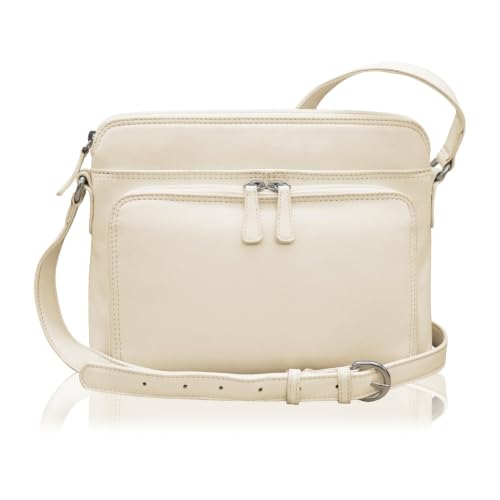 Image of ili New York Genuine Leather Crossbody Bags for Women - Premium RFID Blocking Shoulder Bag Organizer with Adjustable Strap
