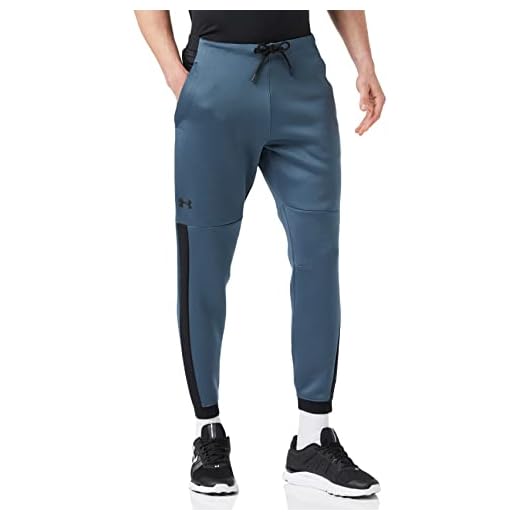 Under Armour Mäns ostoppbara rörliga byxor Grå Tråd/svart (073) L