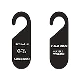 FIREFLYWEB Game Room Sign Decor do not disturb door hanger double sided acrylic sign, -Gaming Room S
