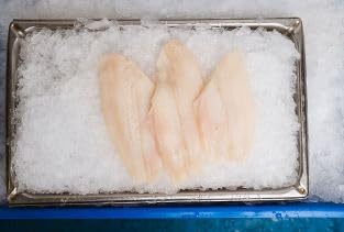 Boston Fish, Wild-Caught Cod Fillets, Boneless, Skinless, Fresh, 10 Lbs Average Case, 12 Oz Each, Large Flakes, Mild Flavor, Perfect for Grilling, Baking & Seafood Entrées