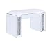 ACME Noralie Vanity Stool - - PU - Mirrored & Faux Diamonds