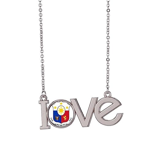 Collier emblème national des Philippines taille M portez l'histoire de l'Asie sur le cœur
