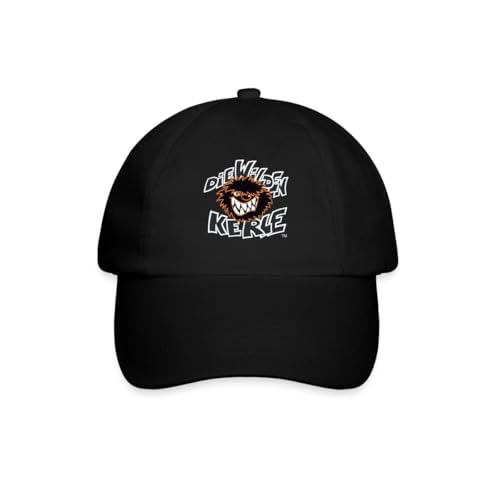 Spreadshirt Die Wilden Kerle Logo Wild Baseballkappe One Size Schwarz/Schwarz