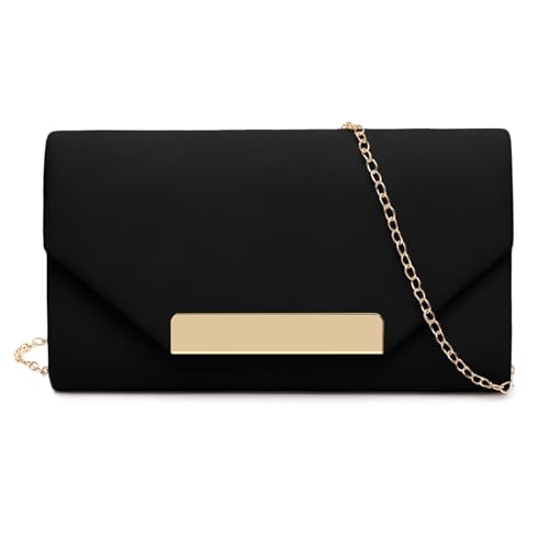 Image of Clutch Purses for Women Evening Bag Faux Suede Formal Party Wedding Cocktail Prom