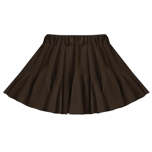 Toddler Baby Girls Skirts Skorts Elastic Little Girls Pleated Skirts Casual Flowy Ruffles Flared for Toddler