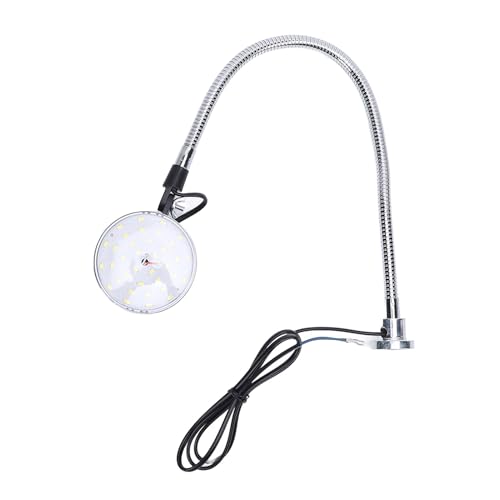 Garosa Luz LED para Máquina de 15W con Base Magnética de Cuello de Cisne Flexible de 50cm para Torno Fresadora CNC Iluminación de Taller de 1500lm 6500K (Enchufe de la UE)
