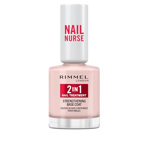 Rimmel London, Nail Care, 2 in 1, Tratamiento de uñas y Base Coat, 12 ml