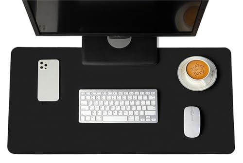 �f�X�N�}�b�g �}�E�X�p�b�h ��̌^ PU���U�[ �f�X�N �}�b�g �L�[�{�[�h�}�b�g ���U�[�}�b�g �f�X�N���� �}�E�X�Ή� �}�E�X�p�b�h �� �w�K�� �h�� �h�� �h�� �f�M �������ȒP (�u���b�N, 90*45cm)