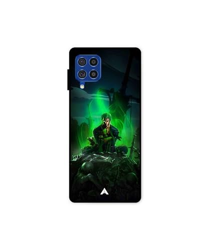 Image of Premium Anime 1 Case for Samsung Galaxy F62 (Glossy Finish) Soft-Touch Metal TPU Back Cover, Shockproof, Designer, Aesthetic Mobile Phone Case