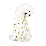 Ducomi Piji Pyjama für Hunde und Hunde, Baumwolle, kleine und mittlere Größe, Pyjama, Katzen, 4 Beine, Kostüm, Halloween, Karneval (Banana, M)