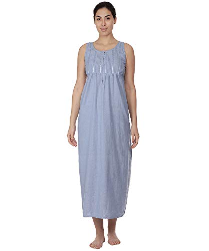 Nuisette coton grande taille sans manches Allée du Coton pour nuits fraîches