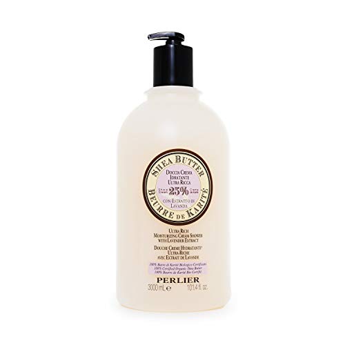 Perlier Shea Butter with Lavender Bath Cream, 101.3 fl. oz.