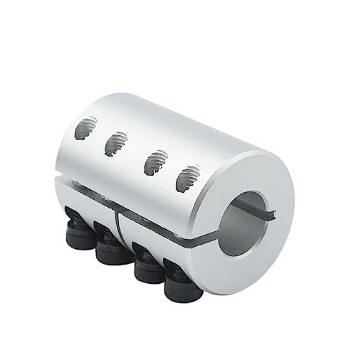 Rigid coupling,Stainless steel rigid coupling 1pcs L40D25 L40D32 Rigid Shaft Motor Coupling Aluminum Accessories CNC Router(L40D25 6.35 8)