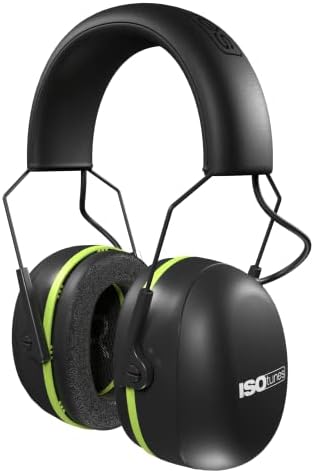 ISOtunes AIR DEFENDER Bluetooth Earmuffs: Comfortable Wireless Hearing Protection with 40 Hour Battery Life