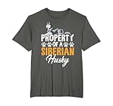 Property Of A Siberian Husky Camiseta