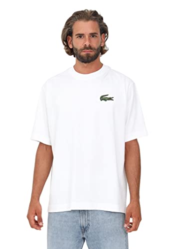 Lacoste Th0062 Camiseta y Cuello Turtle, Blanco, 5XL Unisex Adulto